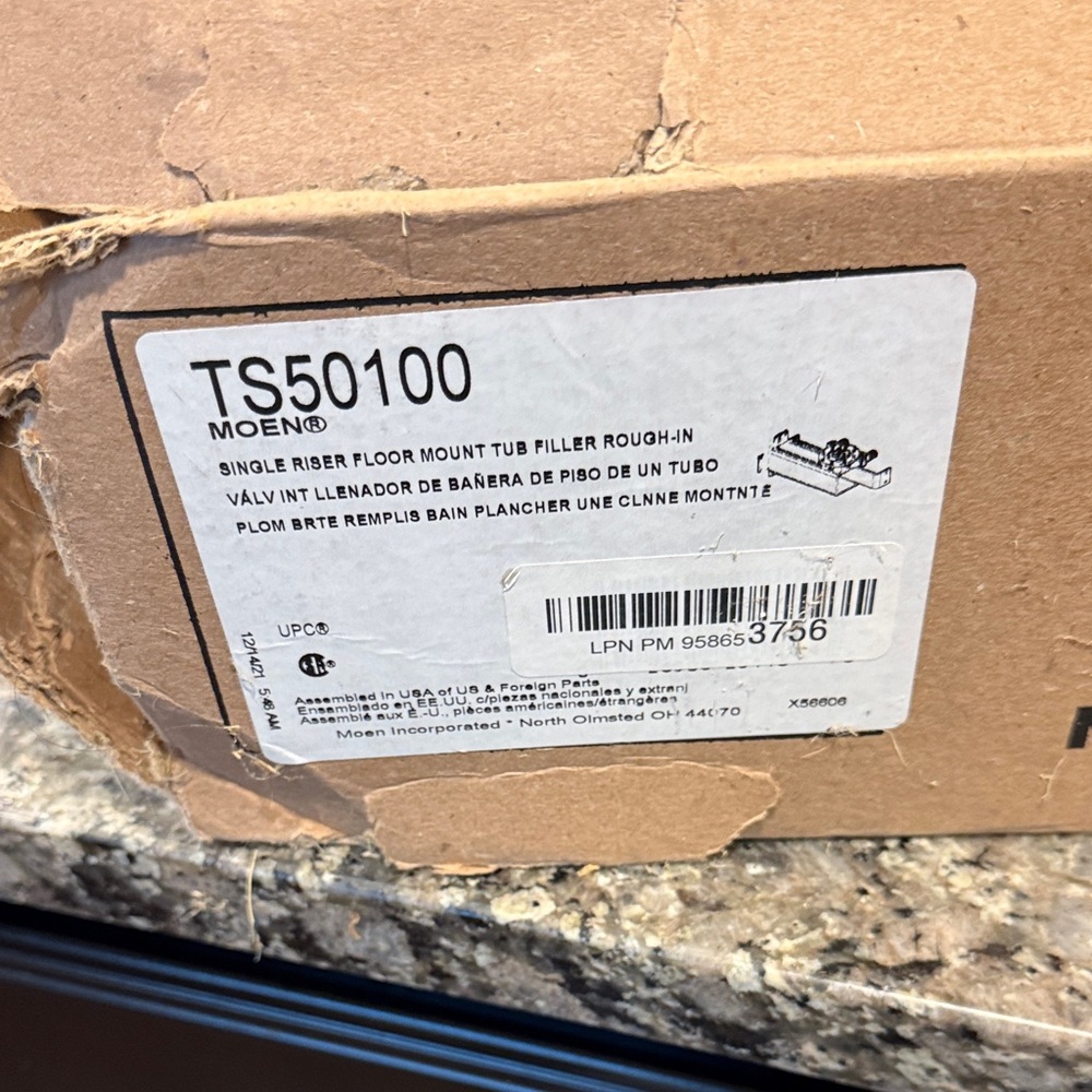 Moen TS50100 Tub filler mount kit - Picture 4 of 7